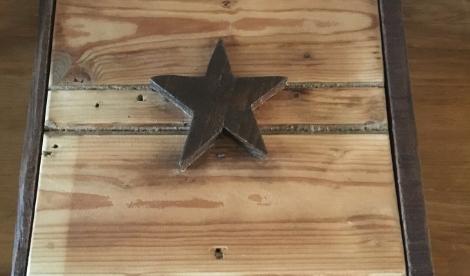 Hand made rustic memory&nbsp;box