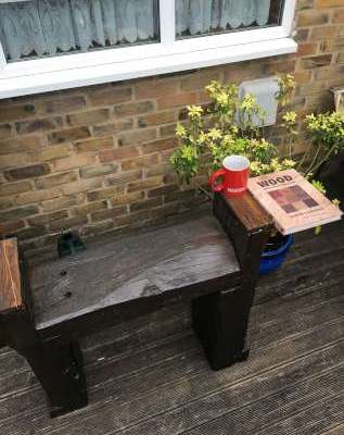 Garden sleeper bench