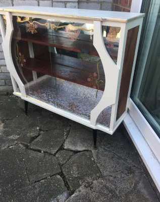 Exquisite up-cycled one off glass shoe&nbsp;cabinet