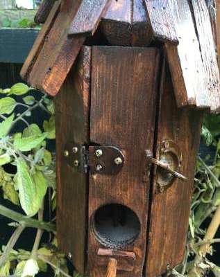 wooden birdhouse hut&nbsp;handmade