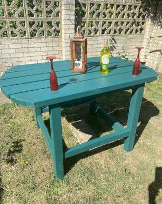 Handmade garden table