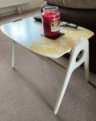 upcycled vintage beautility coffee&nbsp;table