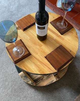 Handmade one off round coffee&nbsp;table