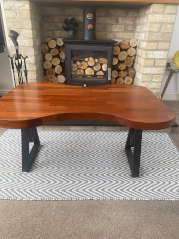 Hand carved hardwood&nbsp;table